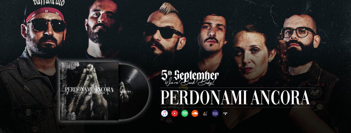 Segnatevi questa data: 

📌 5 Settembre.

Nuovo singolo: Perdonami Ancora.

Stay #punk

#spotify #applemusic #amazousic #youtube &amp; more…