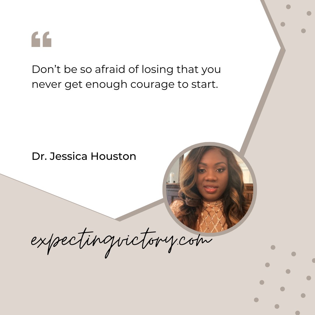 DrJessHouston's tweet photo. Donโt be so afraid of losing that you never get enough courage to start. Instead of waiting for perfect timing, #startnow using the knowledge, skills and resources you have Right Now!
#personalgrowth #truth #dontfearfailure #winningmindsetmotivation #lifegoals #faithwalk https://t.co/XZz7UYtGds