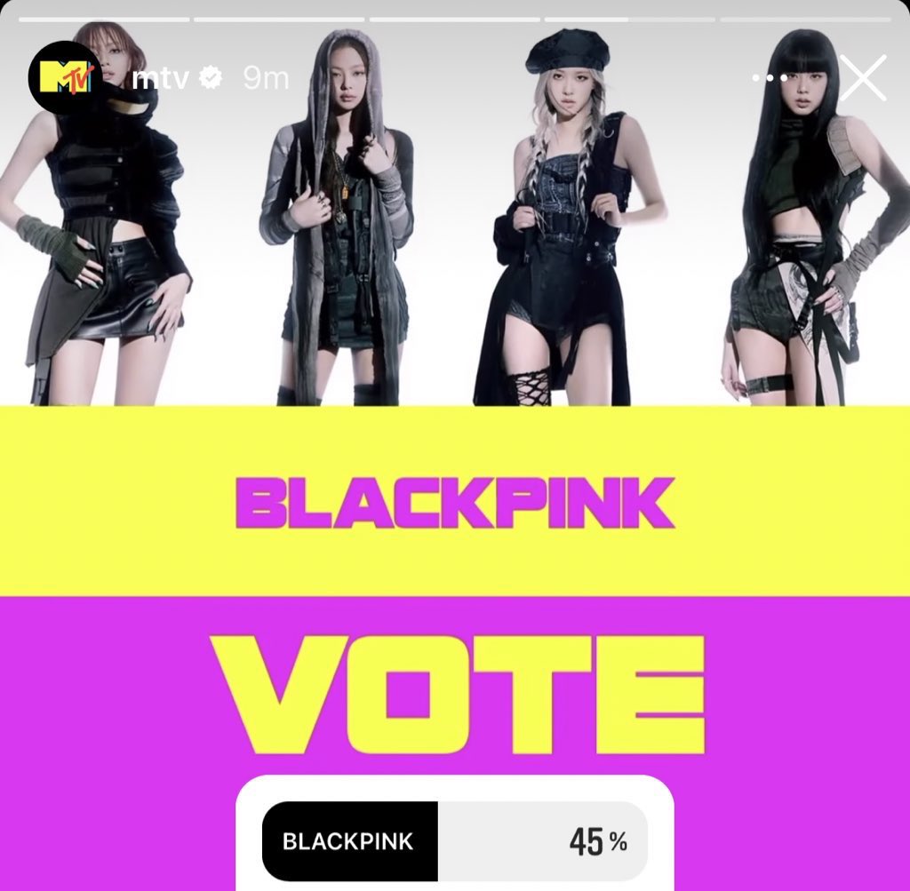 Vote #BLACKPINK as Group of the Year on #VMAs now!

instagram.com/stories/mtv/29…