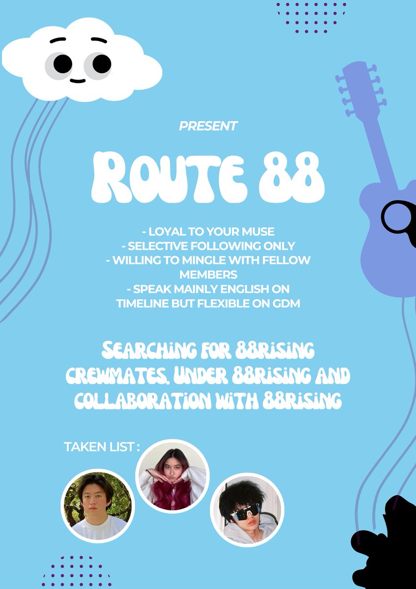 myiouminaa's tweet photo. Kindly help RT this!

We are Route88 and currently in a lookout for you passionate musicians to join our crew. Kindly leave a trace with your best introduction in the reply section if you’re interested. Check out the rules below and see if your spot is available https://t.co/wq2wc0tueS