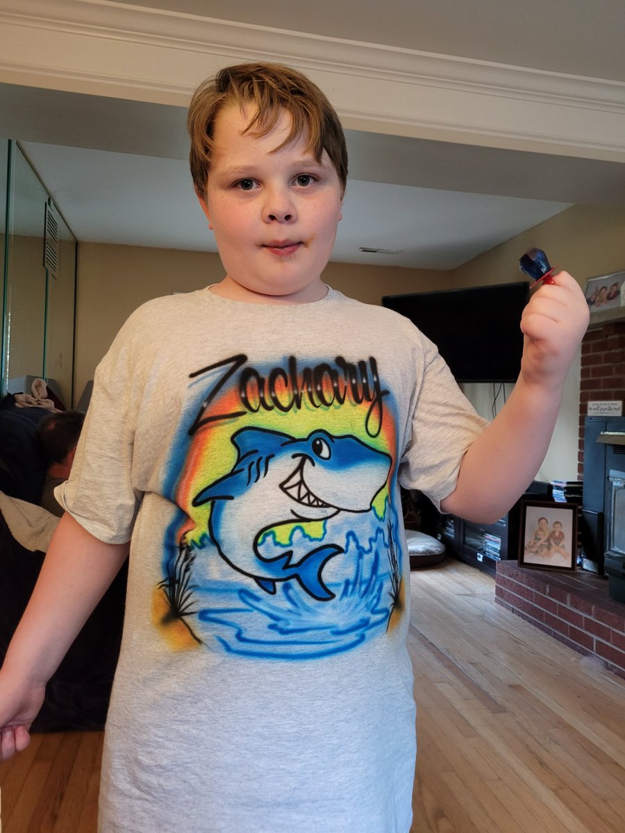 Alex's 1st day at Colgan as a Freshman,  Nate's 1st day as a 7th grader at Saunders, and Zach is a 4th grader at Kyle Wilson Elementary,  but he is channeling his inner shark! <a href="/ColganFin/">Colgan FIN Friends</a> <a href="/SaundersPWCS/">Saunders MS</a> <a href="/KyleRWilsonES/">Kyle Wilson Sea Lions</a>
