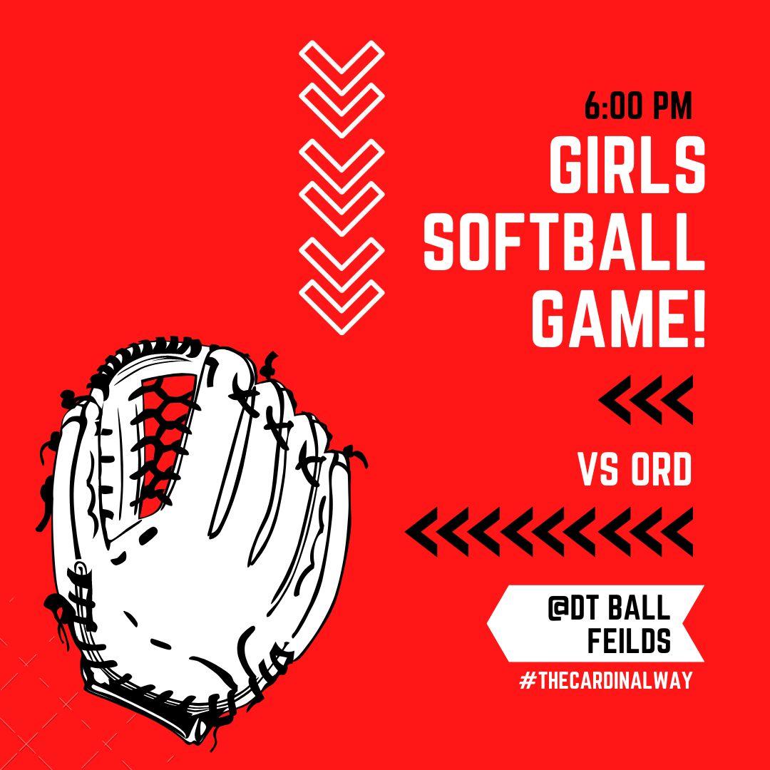 DTCardinals's tweet photo. The softball team will play their first home match tonight against Ord. Be sure to get there at 6 pm tonight to cheer loud and proud! https://t.co/Pw5Jr4wqlh