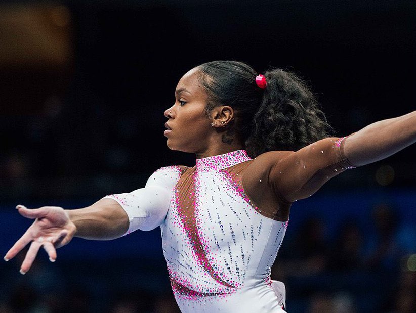 mefeater's tweet photo. Black girl magic! Konnor McClain, Shilese Jones, and Jordan Chiles make history as the first Black women to fill the podium at the U.S. Gymnastics Championship. Congratulations to these ladies for exhibiting pure excellence ✨ https://t.co/SKYIZj7Kcy