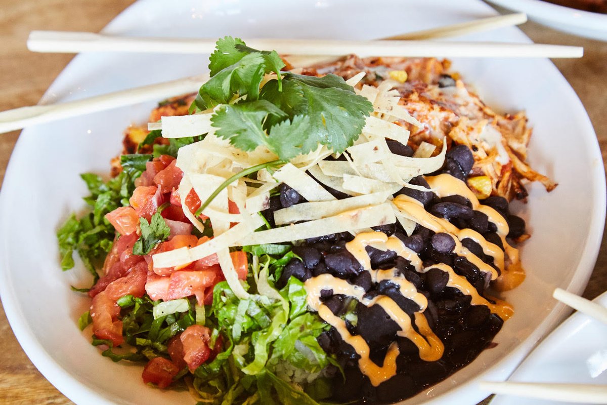Curb your appetite with something Big and "Bowled!" #ChickenEnchiladaBowl #entree #bowls #lunch #bigandbold #flavorful #TaqueriaTsunami