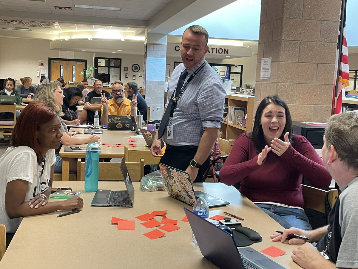 BethHKeefer's tweet photo. So excited to collaborate with @WCPSSData to build our capacity with effective assessments. Our @WakefieldHS PLCs beginning rich conversations. https://t.co/LYd4MbWlJm