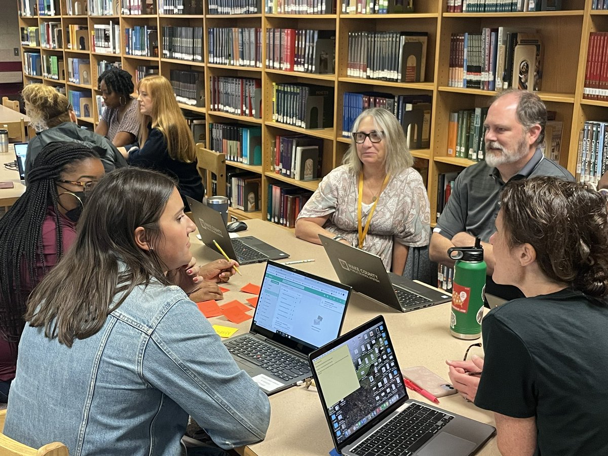 BethHKeefer's tweet photo. So excited to collaborate with @WCPSSData to build our capacity with effective assessments. Our @WakefieldHS PLCs beginning rich conversations. https://t.co/LYd4MbWlJm
