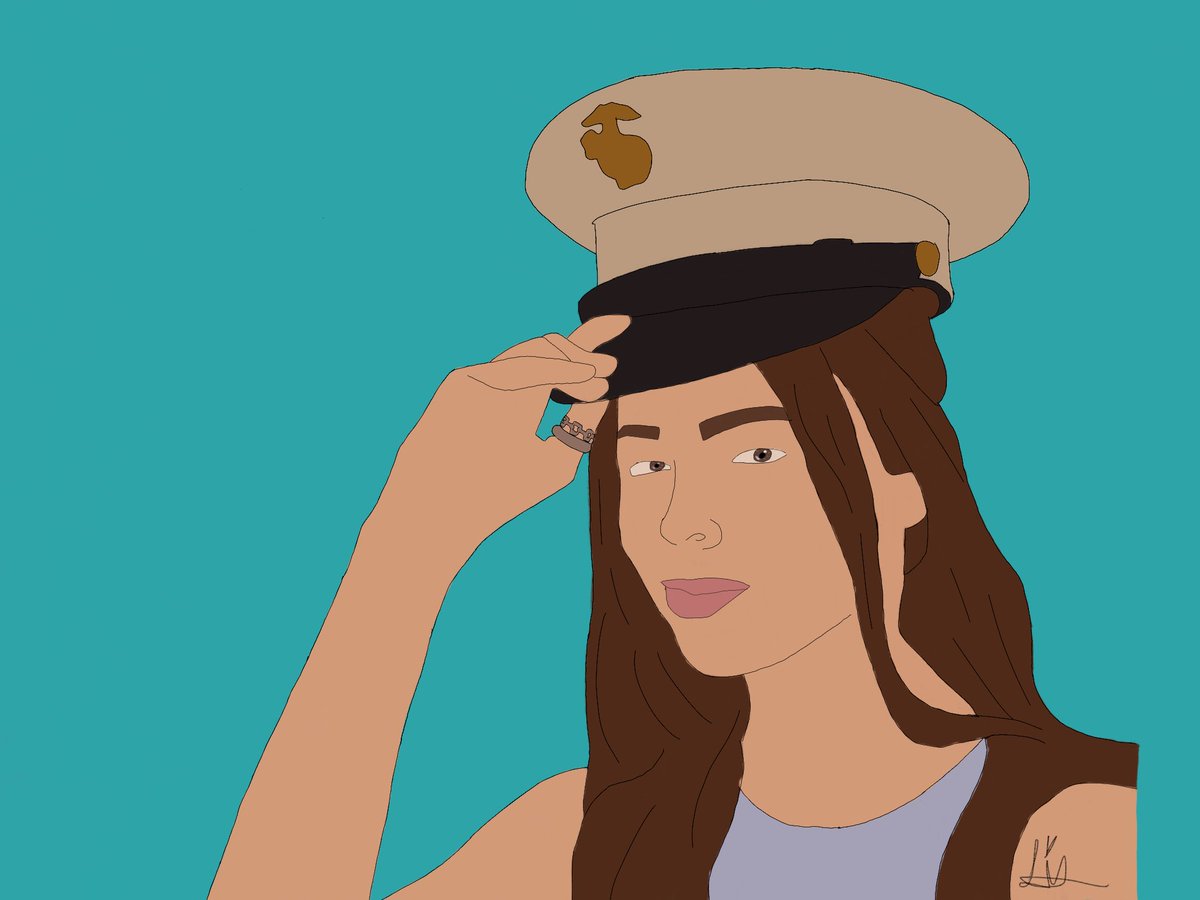 Here is a Quick little drawing of <a href="/SofiaCarson/">Sofia Carson</a> as Cassie Salazar behind the scenes of #PurpleHeartsNetflix that I did today! Cassie and Luke next hopefully!