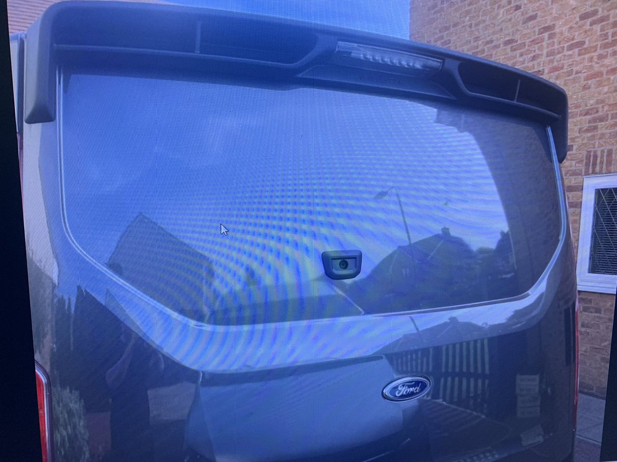 Who’s bright idea was this <a href="/Ford/">Ford Motor Company</a> <a href="/forduk/">Ford UK</a>? 
The new rear view camera on #transitcustom is horrific. My ford dealer tell me it cannot be unspec’d. 
Seriously considering cancelling the order for my new van.
Most prominent #advertising space on the van and you do this😡 why? Awful.