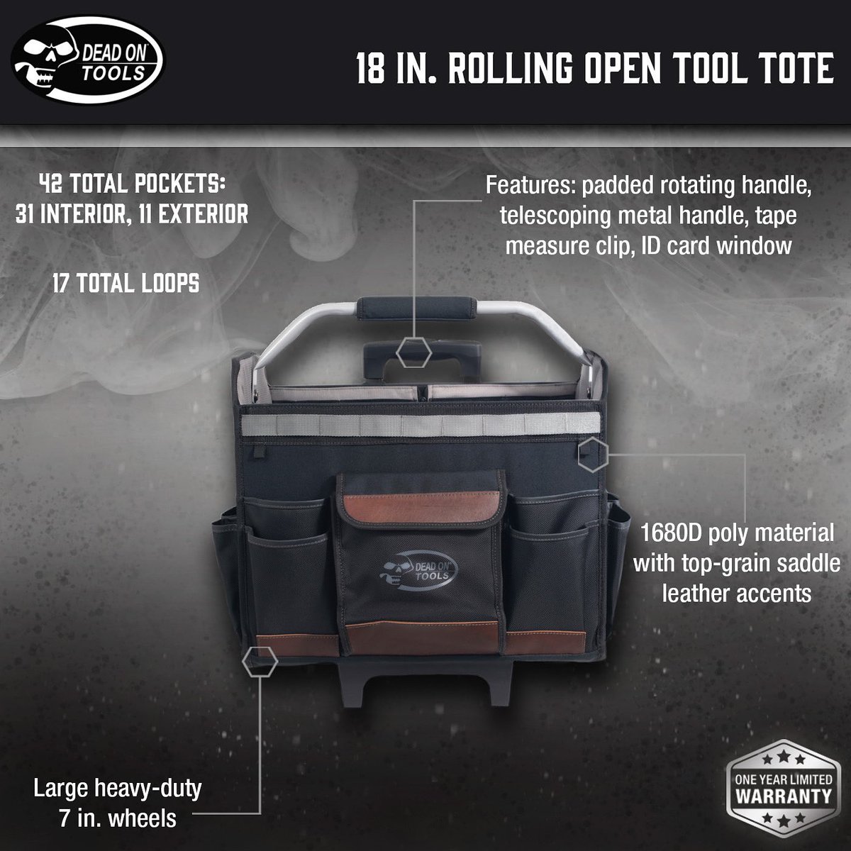 deadontools's tweet photo. Roll onto the jobsite with everything you need in one spot
•
•
•
#deadontools #deadon #madetoliveoutloud #tools #toolstorage #storage #heavyduty #carpentry #handyman #contractor #diy #diyhomedecor #flooring #rollingbag #wheels #tote #jobsite #electrician https://t.co/oqR8NPuDxm