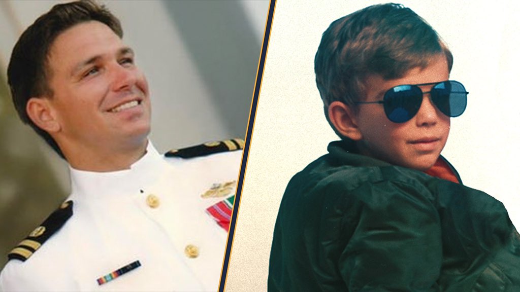 Hard to tell which DeSantis looks more like Maverick - Top Gov or Mini Top Gov? #TopGov