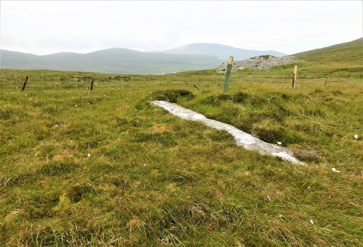 The fallen stone near Dun Bharpa Chamber Cairn, Barra.