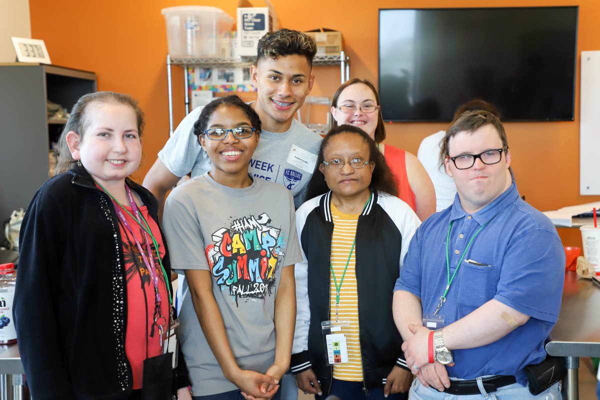 FCDCommunity's tweet photo. In honor of Nonprofit Night pres. by @HEB this Saturday, we are highlighting six local nonprofit organizations!

My Possibilities is designed to provide people with cognitive disabilities the chance to continue their education. 

Thank you for the work you do in our community! https://t.co/OepIcrGbO6