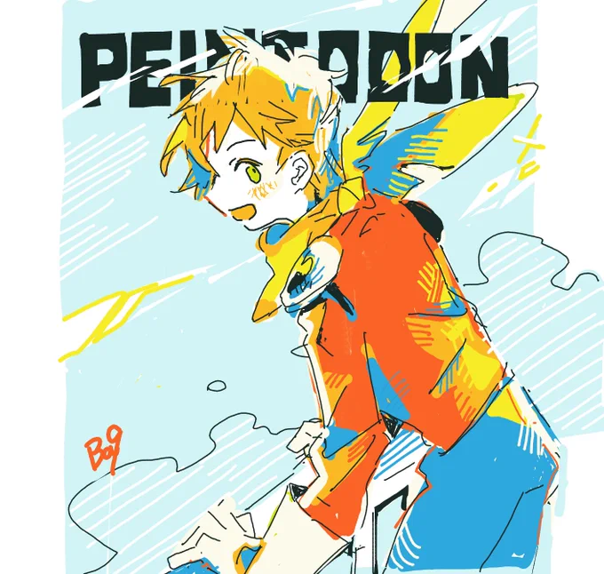 華丸くんの絵チャにお邪魔した5年ぶりくらいに描いたぺいんとさん 