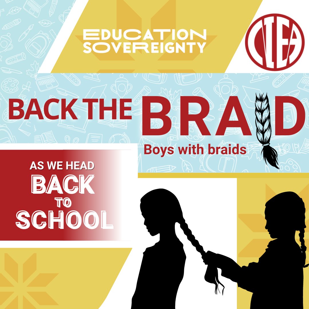 WereNIEA's tweet photo. Lets #BacktheBraid as We Head Back-to-School. https://t.co/t0yFH4nVF5

#BacktheBraid #BoysWithBraids #BacktoSchool #Rights2Regalia #NativeIdentity https://t.co/ykBkjJzpzl