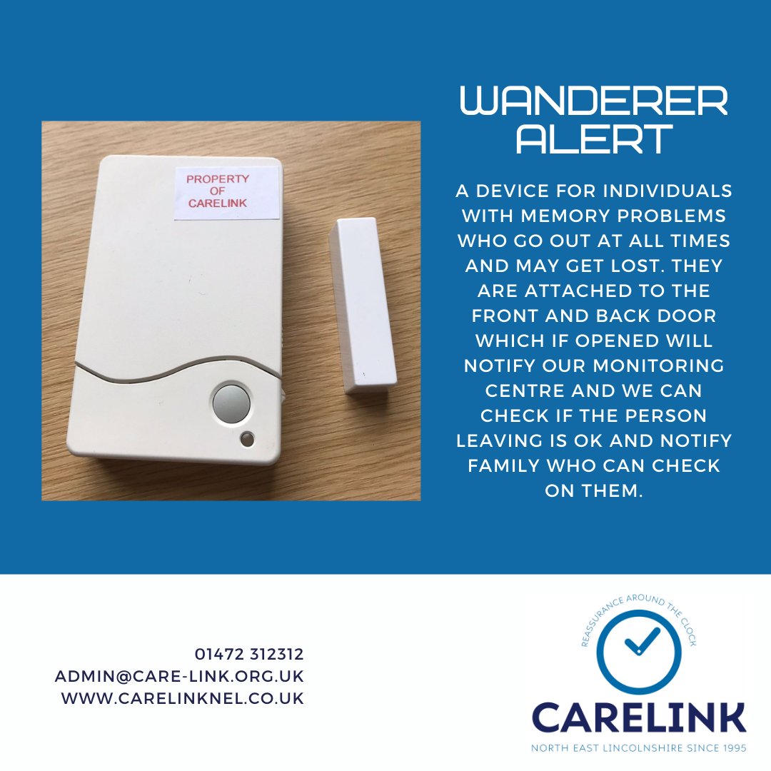 Do you live with someone who has memory problems? Do you have a family member who wanders? If so the Wanderer Alert could be the device for you.
Get in touch if you'd like to know more
