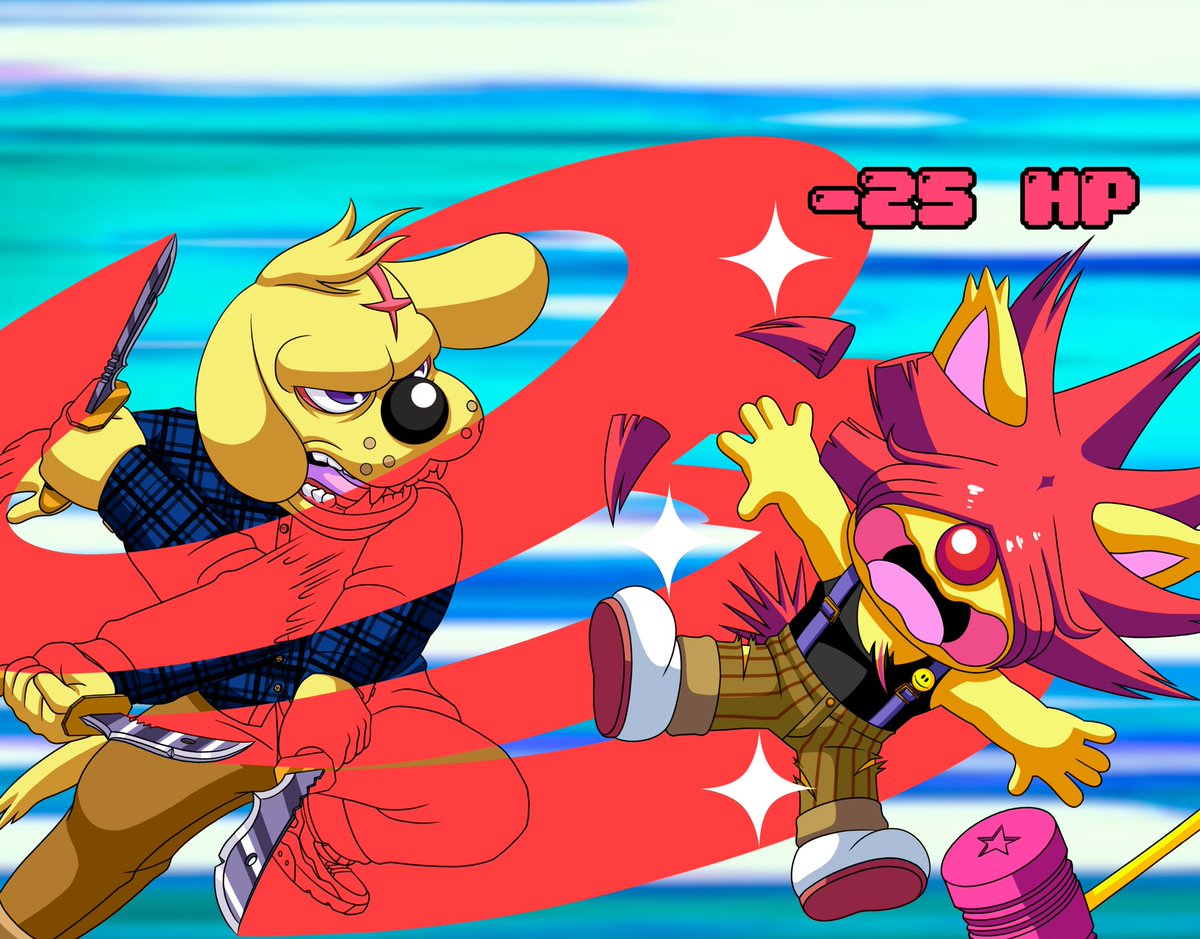 Grimey launches a devastating array of slashes! Homer takes evasive action and sustains minimal damage!

This fights not over yet! Grimey 100 HP Homer 75 HP!😰

🔄 ❤️ 🤝