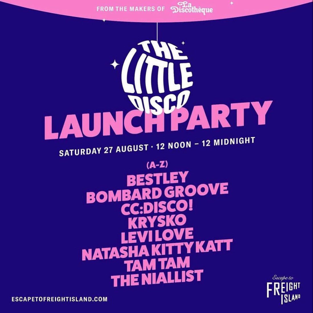 masomenosmcr's tweet photo. Another date for your diary! 

This Saturday @La_Discotheque are throwing the grooviest launch party at @freightisland 
 
Come down for a 12 hour shift of non-stop partying! 12pm to 12AM 🥵 @levilove77 on the lineup! https://t.co/6lHv4k0xbx