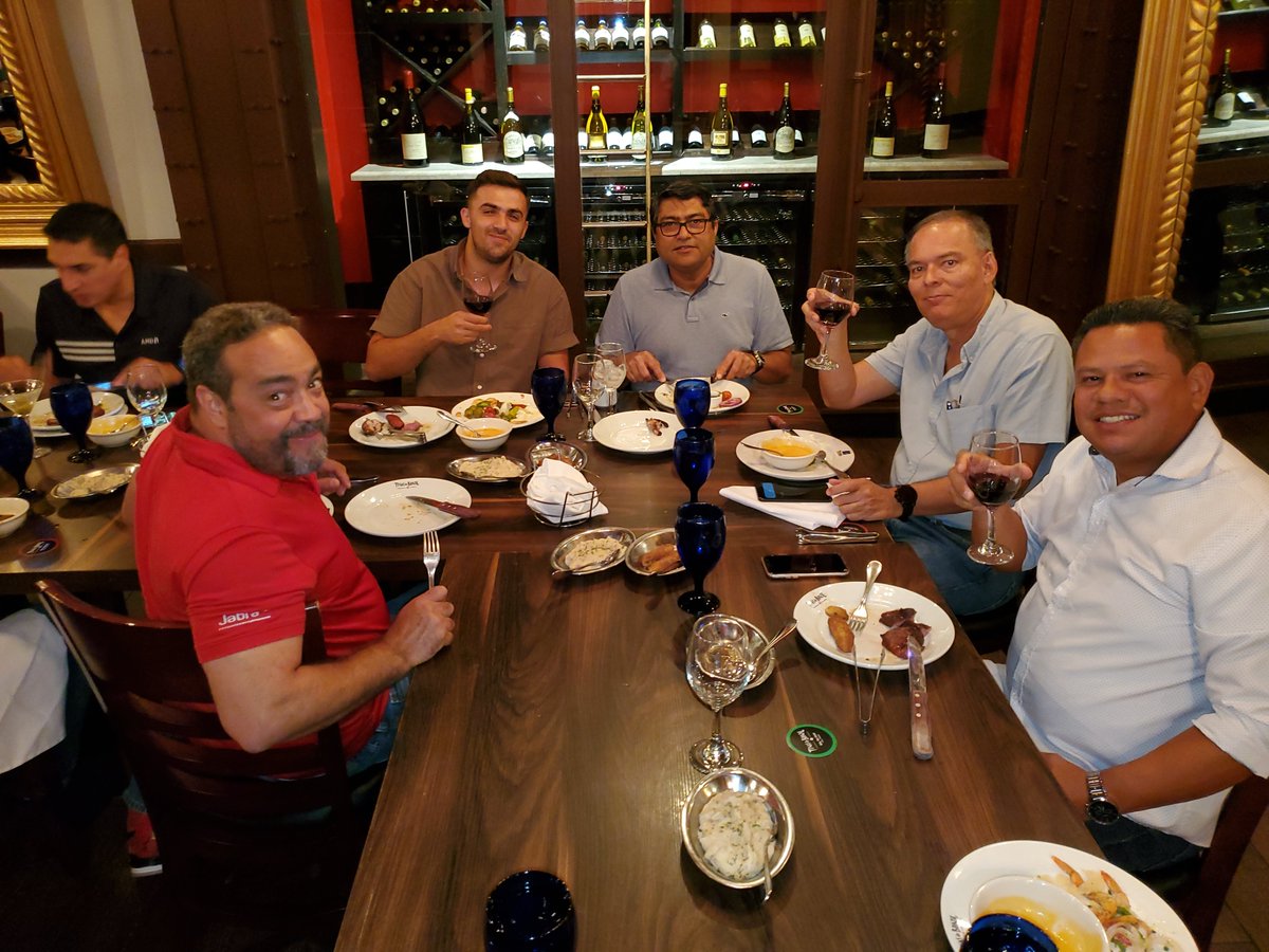 Joysystems's tweet photo. Joy Systems has a long history with the #Insight Miami Office. We've known the team for over 20 years now, back when they were #TigerDirect. It was great catching up with everyone and enjoying some delicious steak at #TexasDeBrazil #JoySystems #Miami #Steak #refurbs #churrascaria https://t.co/tPqfvkwTlA