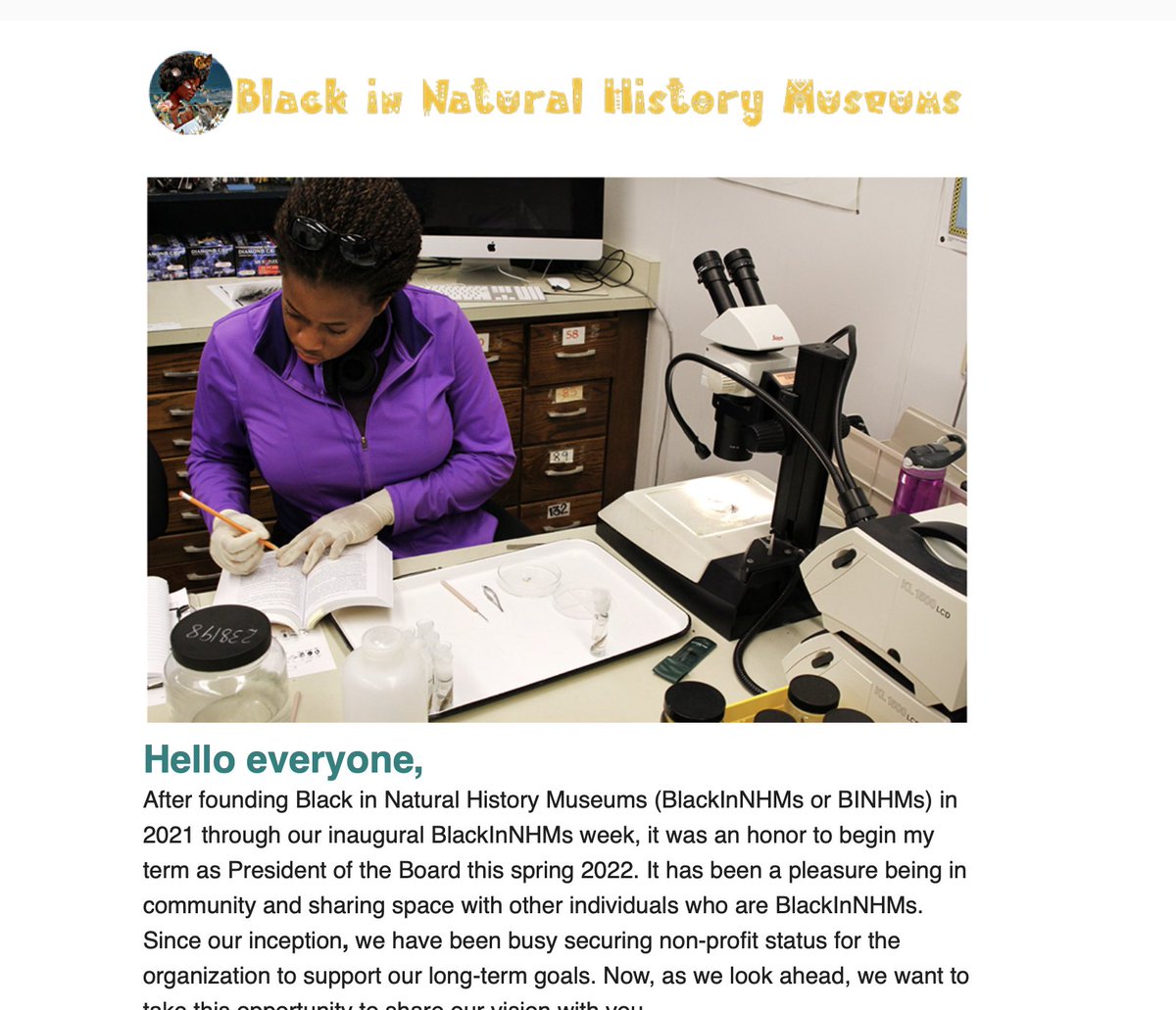 BlackInNHMs's tweet photo. Our FIRST newsletter has officially launched! As we share our journey &amp; story, please know we're grateful for the support we've received over the past year.

This newsletter is an update on our progress &amp; next steps as a nonprofit. Read here: https://t.co/Fz3BakEx26 #BlackinNHMs https://t.co/44u8FoM5kI