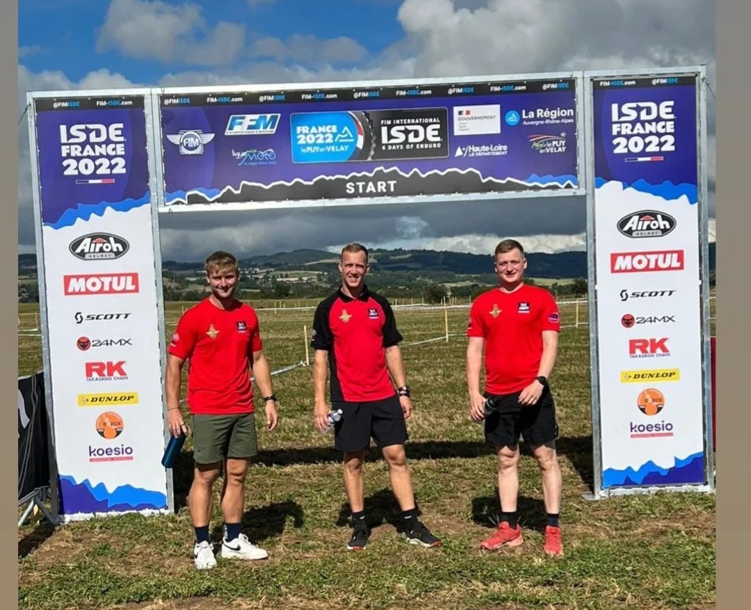 ArmySportASCB's tweet photo. The first test walked for members of the Army Enduro Motorcycle Team at @FIMISDE 

Very best of luck to them over the competition. 

#BritishArmyMotorcycling #EnduroMoto #ISDE #ArmyEliteSport #BAMA https://t.co/P842hUWrs4