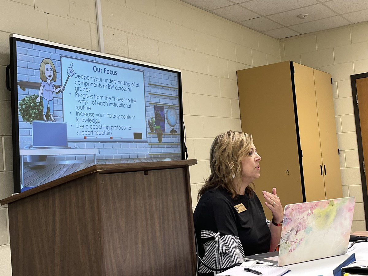 Today we welcome Tammy Steele to the <a href="/pauldingboe/">Paulding County School District</a> from @UDPDCE to provide professional learning for our new elementary literacy coaches! On the agenda this week - Shared Reading Instructional Routines and How to Coach the Routines! @BookwormsRW