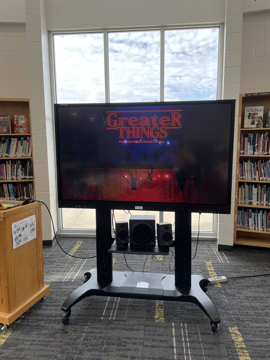 pmslibraryeptx's tweet photo. We are officially open for our first library lesson. We are going over book care, expectations, play a game, and check-out. #PMSReads #HustleandHeart #RespecttheHustle @reynahustles @YISDLibServices @catherinedoc12 @JMacias_CI https://t.co/yXTSITa9rA