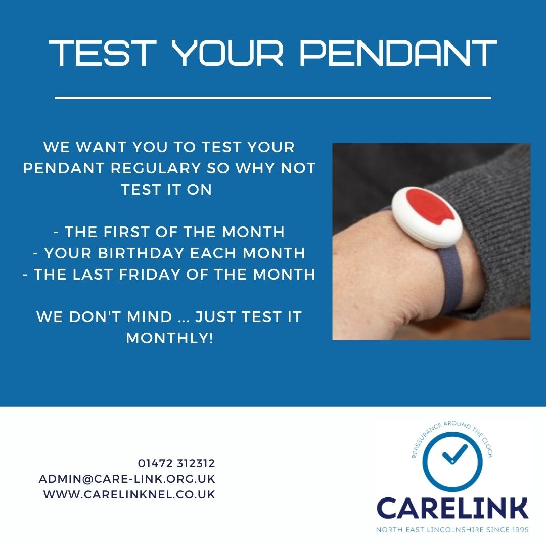 We want you to test your pendant, we love speaking to our customers and we want you to know how the pendant works!
Here's a few ideas of when to test ....