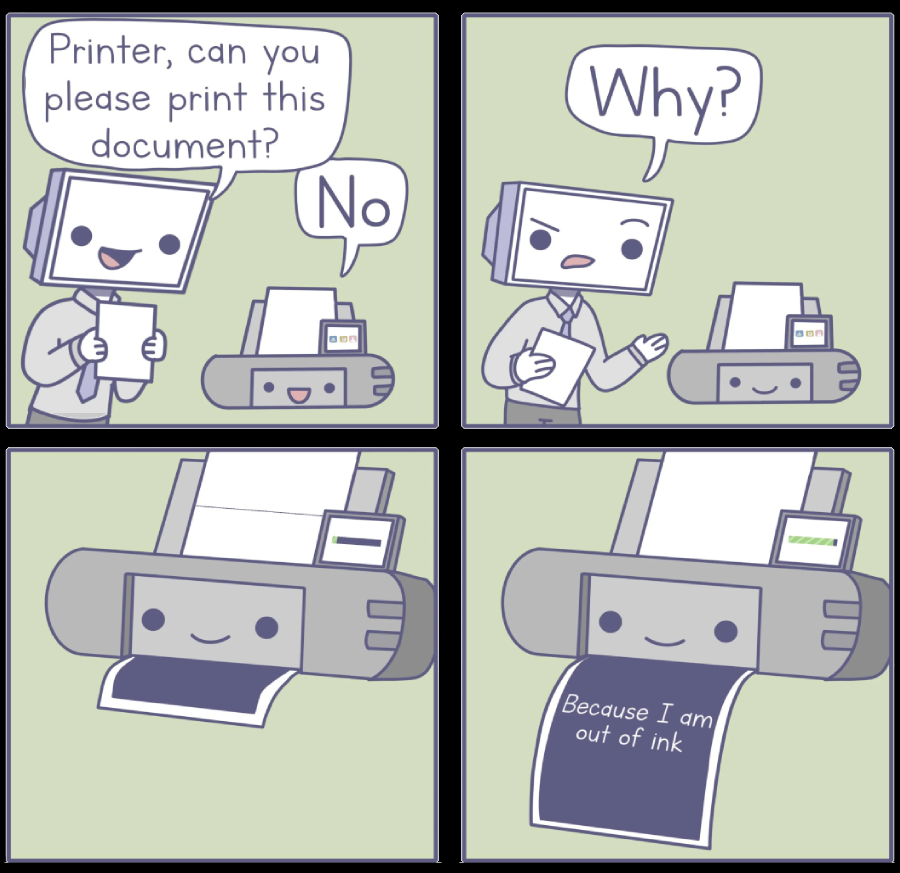 NWOSULibraries's tweet photo. We love providing students with free printing! Do our printers a favor and check your settings!

- Print double-sided
- Print slides at 2-3 per page
- When slides have dark backgrounds, try "Pure Black and White"
- Make sure you are only printing what you need. https://t.co/0inE5iHUca