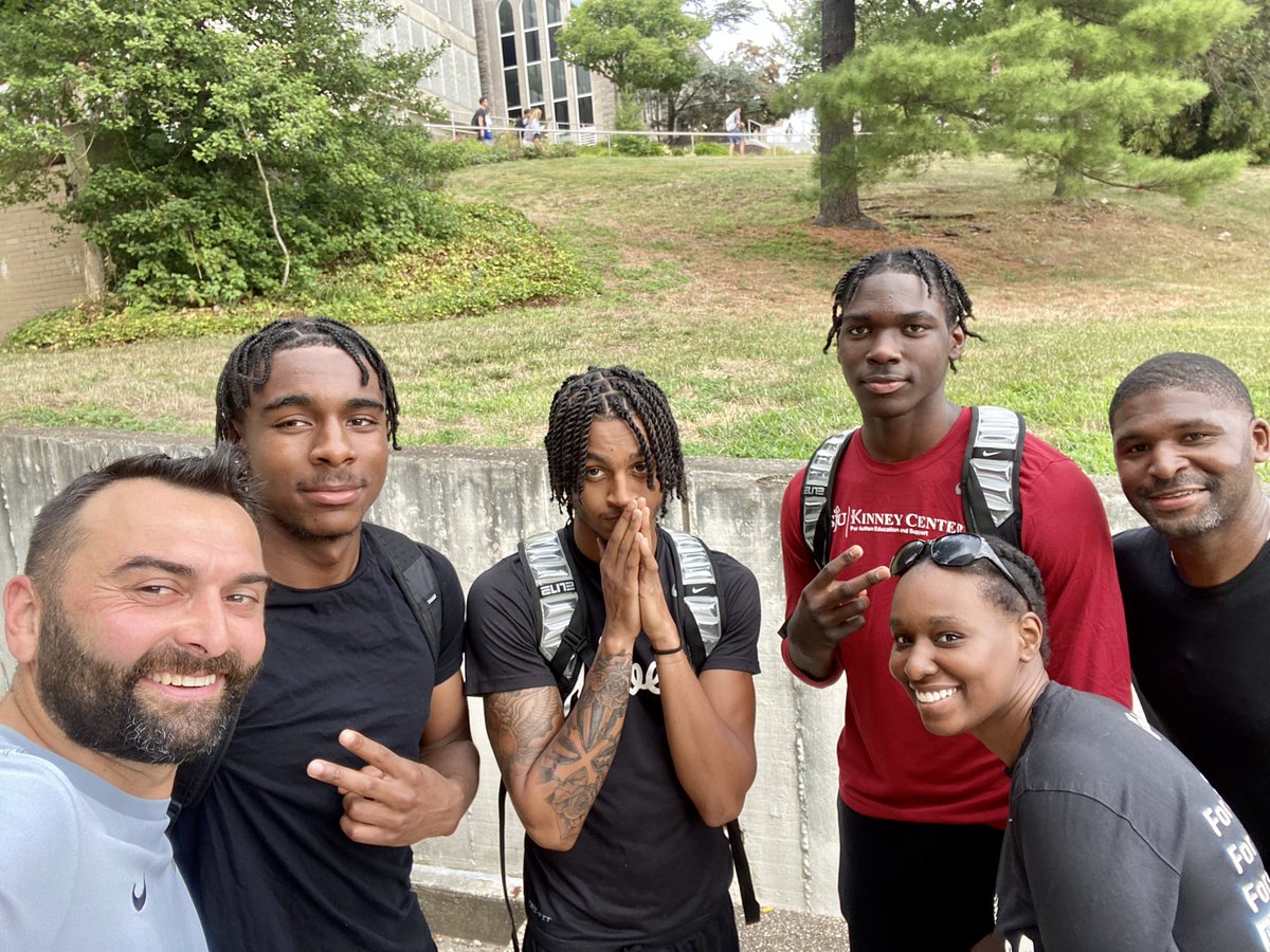 Coach Griffin (@johngriffiniii) on Twitter photo DMV + CAMDEN โผ๏ธโผ๏ธ Day 2 for these guys. <a href="/CBrown__3/">Cameron Brown</a> and <a href="/YOO_duece/">Erik</a> showing <a href="/RasheerFleming/">Rasheer Fleming</a> the way to Merion hall for class. This puts a smile on my face ๐๐
#THWND DMV + CAMDEN โผ๏ธโผ๏ธ Day 2 for these guys. <a href="/CBrown__3/">Cameron Brown</a> and <a href="/YOO_duece/">Erik</a> showing <a href="/RasheerFleming/">Rasheer Fleming</a> the way to Merion hall for class. This puts a smile on my face ๐๐
#THWND