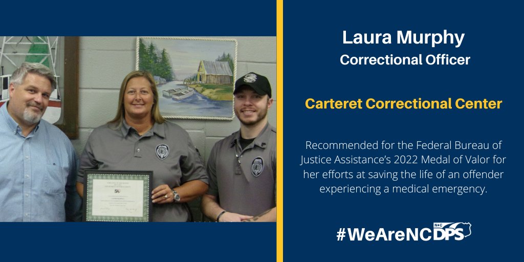 NC Public Safety on Twitter "Correctional Officer Laura Murphy from