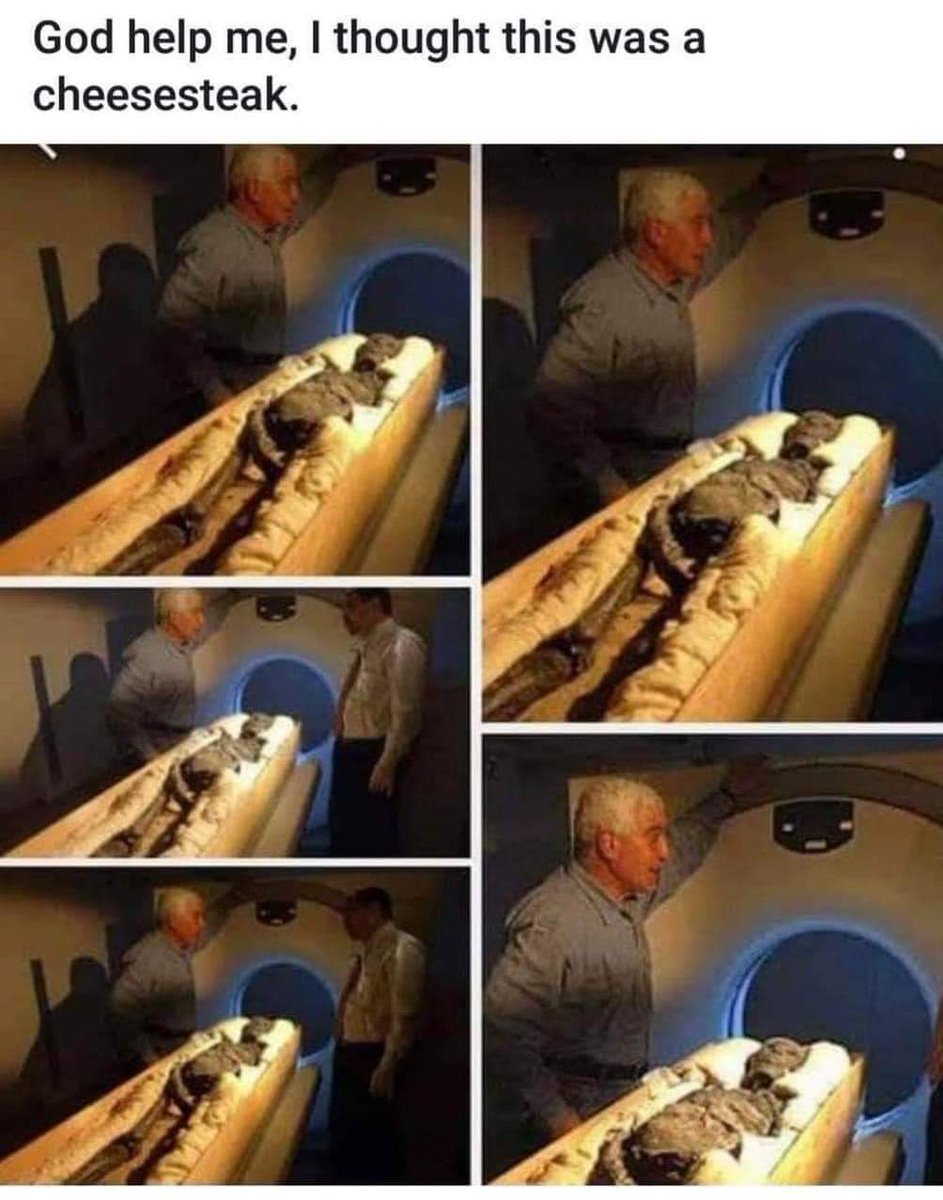 podcast_di's tweet photo. In all fairness @EvileQueen also thought it was a cheesesteak. @Ratsnhats always finds the best mummy sandwiches!
#mummy #isitfood #podcast https://t.co/IkZxcP902H
