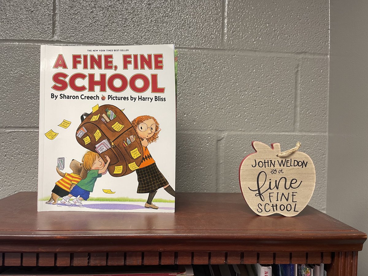 JosephShaw10's tweet photo. The best day of the year! I get to read a Fine, Fine School to the Kindergarten students!  John Weldon is a fine, fine school! https://t.co/gckQqMZic8