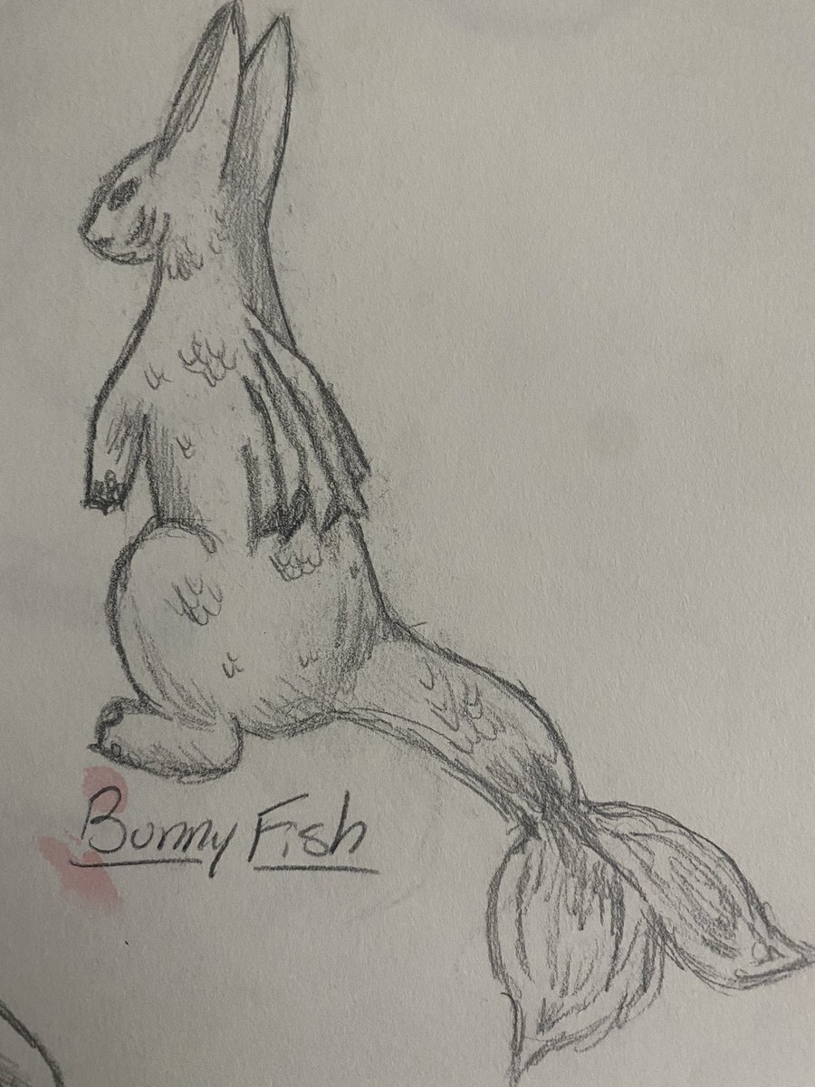 VyIIyn's tweet photo. One of many interpretations of the BunnyFish #bunny #fish #art #doodle #sketch #draw #traditionalart #bunnyfish https://t.co/zPk1Z8WHkH