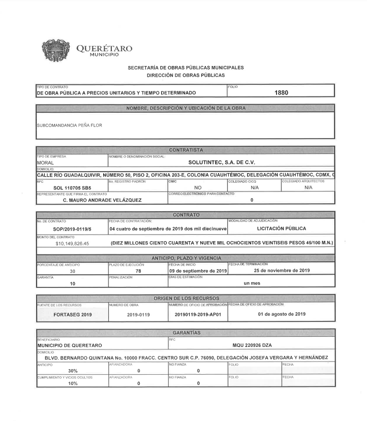 andreafloresva5's tweet photo. Déjenme decirles que la empresa que @makugo el #TrabeZo deslizó por delante, su último contrato registrado fue en 2021 y no es en Querétaro...
Cuando las cosas son claras y honestas los ciudadanos no tendríamos que invertir tiempo en la investigación, a pesar que es nuestro deber https://t.co/wum1TLOyE2