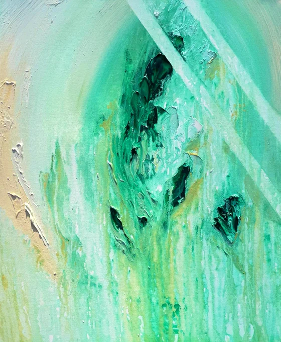 "Growth" and "Divorce" two painting series from 2021 