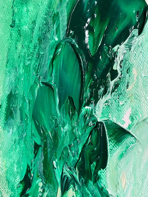 "Growth" and "Divorce" two painting series from 2021 