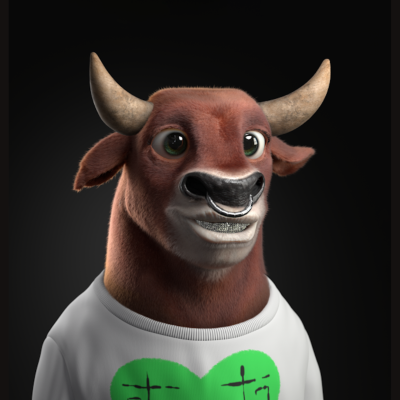 eToroUS's tweet photo. 🖼️  You already know, it's time for our #NFT spotlight.

💚 We are loving our Crypto Bull #3037 by @Crypto_Bull_NFT. 

This Crypto Bull Society is founded by @Ape56ETH, @floki_musk, @mydrover21, @Fwithdoc, @_iVapeAus, &amp; @bullduck.
 
💯 Reminder: You can always #BeABull