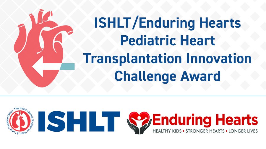 EnduringHearts's tweet photo. Only 8 Days Remain Until The Deadline!
Don't miss out on the @ISHLT/ #EnduringHearts #Pediatric #HeartTx Innovation Challenge Award!
Act by August 31st and submit your proposal or other breakthroughs for this 1-year, $30,000 USD award.
https://t.co/hzdu4kwZCn https://t.co/8rz5JS4vgC