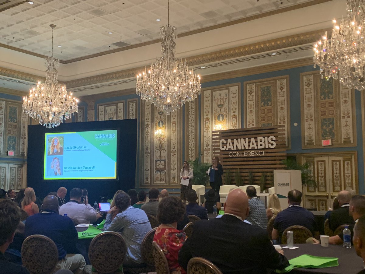 CBTmag's tweet image. “All of us here are on the right side of history,” Editorial Director Noelle Skodzinski says as she presents the 2022 State of the Industry at Cannabis Conference.