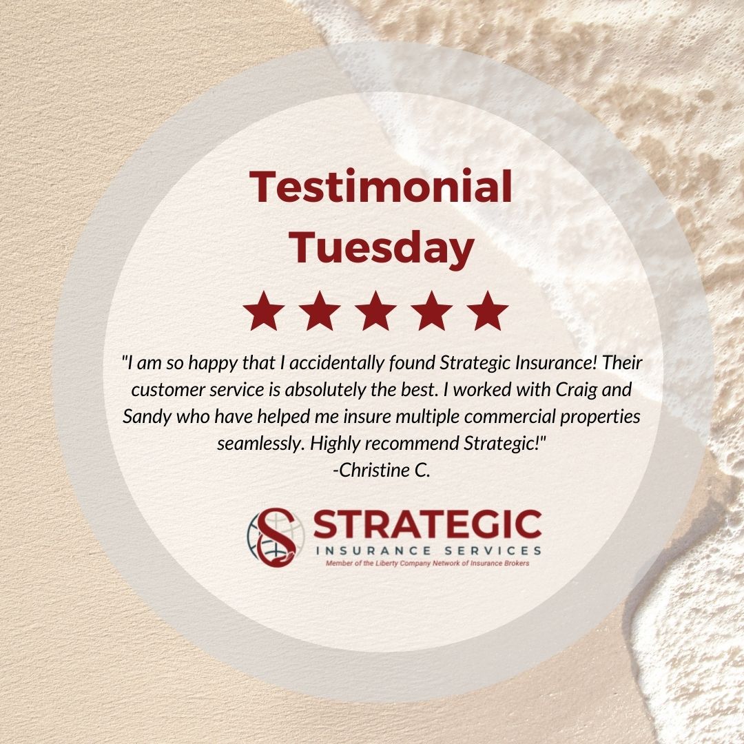 TampabayIns's tweet image. Testimonial Tuesday is a day where we share client stories about their experience with us! 

Let us know about your experience by sharing your thoughts here: bit.ly/3oBBAPh

#testimonaltuesday #clientlove #StrategicInsurance