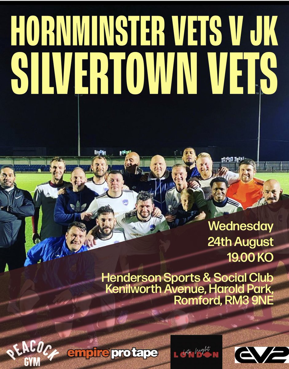 Game tomorrow for our charity vets side v <a href="/hornminster/">Hornminster_vets_fc</a> for a great cause

LINK IN BIO TO DONATE 👍🏻

Bored and nothing to do, come over and support both teams ❤️