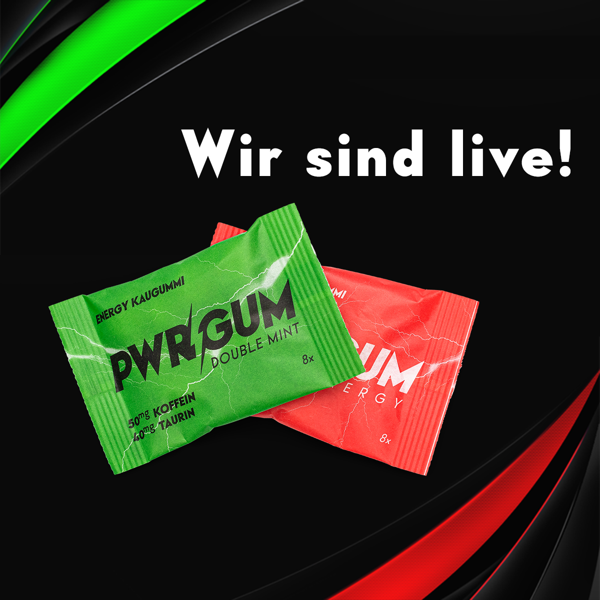 pwrgum's tweet photo. Wir sind live. Die neuen PWRGUMs sind da!!!! https://t.co/iqhPztOd4l https://t.co/xwZh6zhx2W