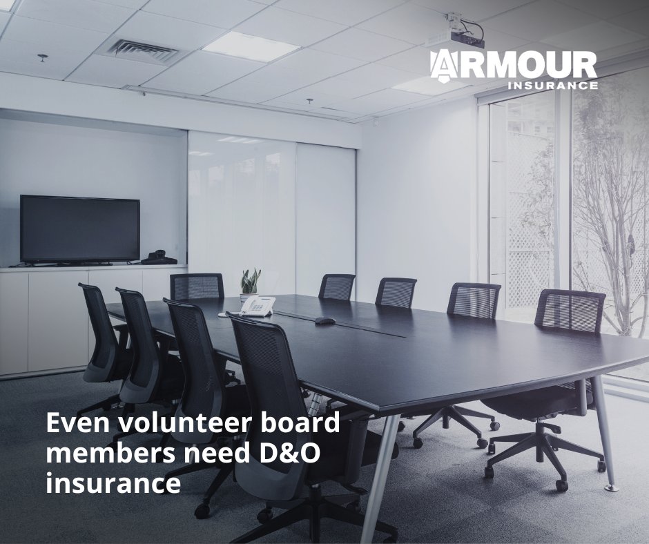 ArmourInsurance's tweet image. Board members, even volunteer board members, can be held financially liable in the event of a lawsuit. Make sure you have the protection you need with directors and officers (D &amp;amp; O) insurance.
#VolunteerBoardMember #DandOInsurance #ArmourProtection
