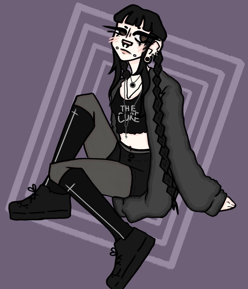 zingyghost's tweet image. omg a goth