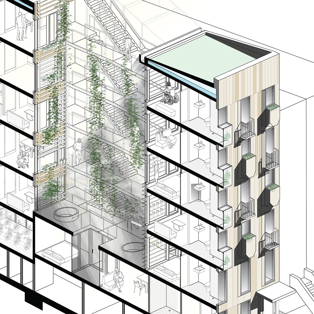 ScalarArch's tweet image. TB
Big Ideas for Small Lots NYC
A comprehensive review of habitable and shared spaces proposal through a careful consideration of applicable codes and new co-habitation realities.

#scalararchitecture #architect #architecturedrawings #architecturaldrawing #inclusivity #habitable