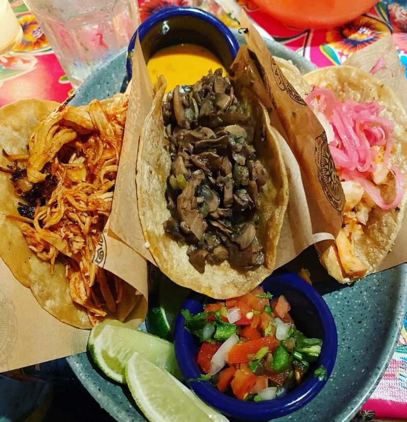 What a trio! Shrimp, BBQ chicken or Mushroom, what <a href="/la_palapa/">La Palapa</a> taco combo are you ordering? 

📸: @jham_eats_in_nyc

Learn more here: bit.ly/3xgczff