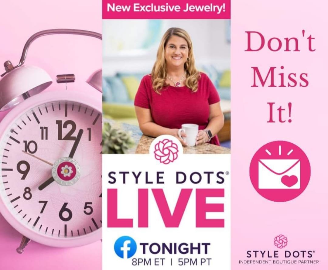DRM5465's tweet photo. Join me at https://t.co/B5qL3cAqx7 to what amazing item gets revealed tonight !!

#styledotsrock #doneinasnap #interchangeablejewelry #thedotlife https://t.co/oDhqDvThRo
