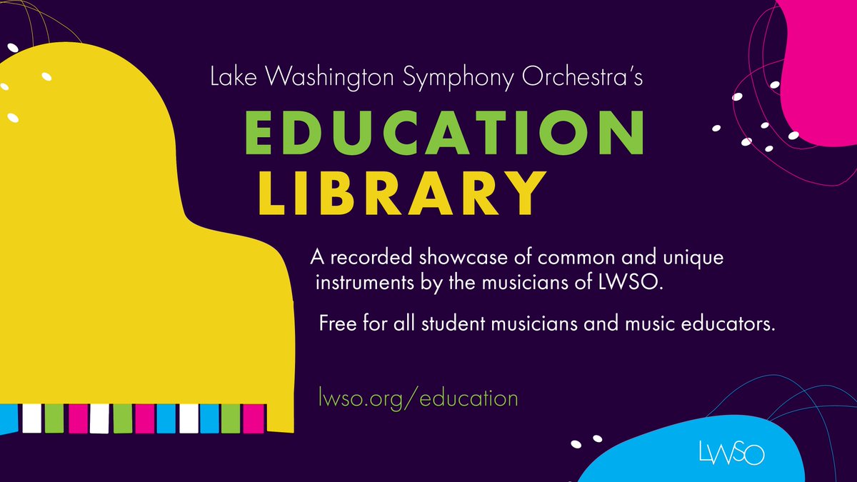 Teachers! Looking for a great resource to introduce your students to music, instruments, and symphonic music? Make sure to check out our free education video library at lwso.org/education #musiceducation #orchestra #educators