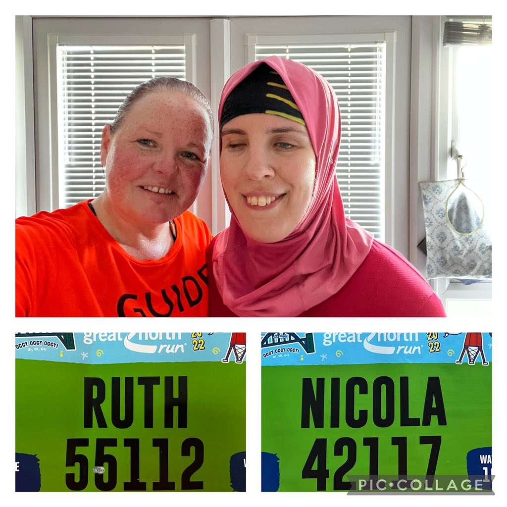 Vision2Run's tweet image. So this just got a little bit real @Great_Run @guidedogs 

#GNR22 #BlindRunner #SightedGuide #StandardRuth #ThisGirlRuns #RunningWomen