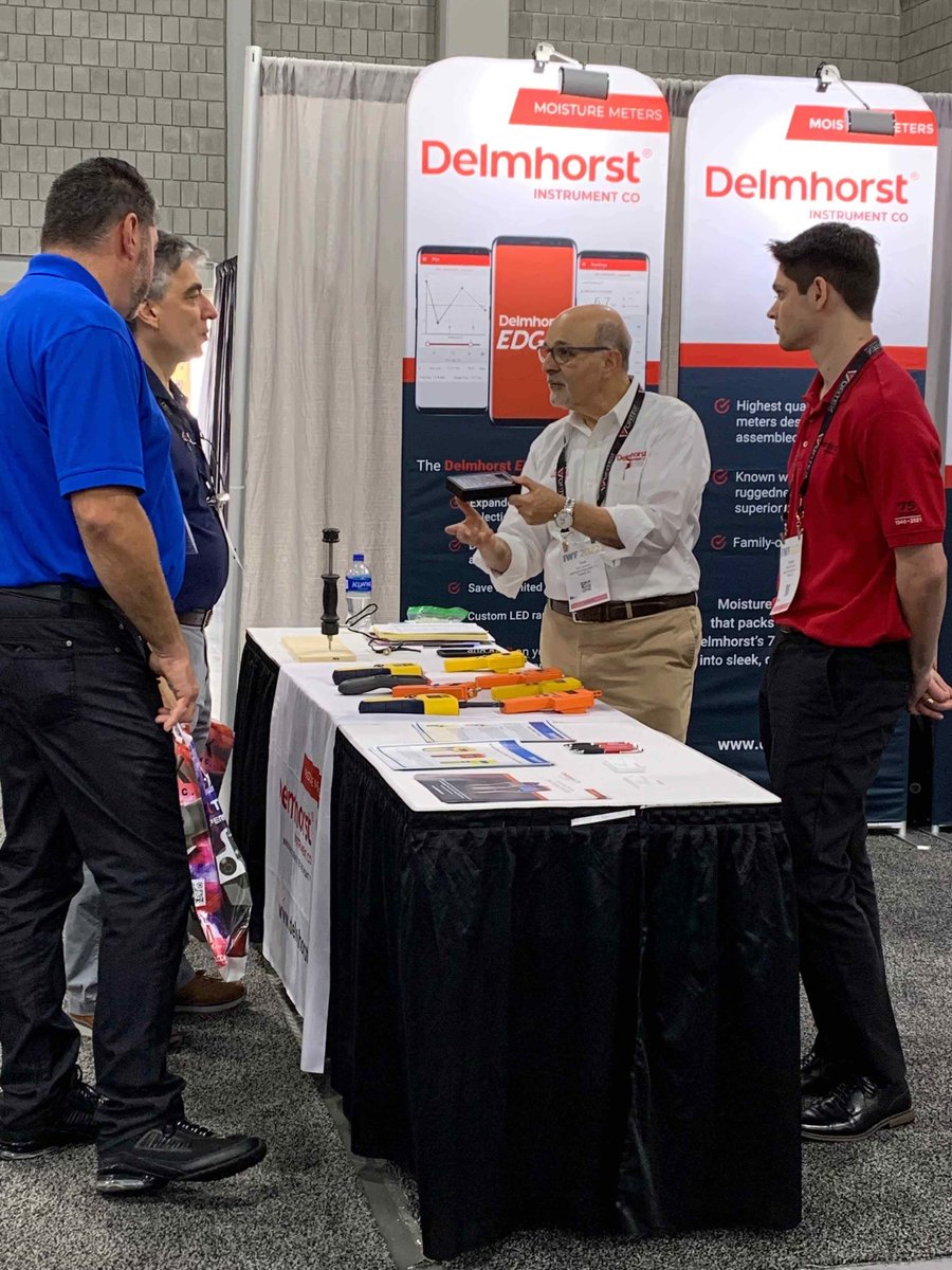 DelmhorstCo's tweet photo. Great to see everyone back at #IWF2022! Stop by the Delmhorst booth #BC222 to talk with us about moisture detection.
#iwfatlanta
#moisturemeters https://t.co/7nBihBhGOI